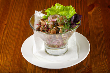 Pickled seasonal mushrooms