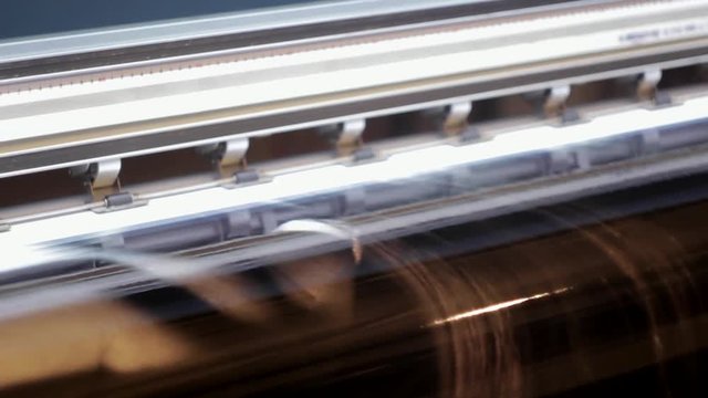 Wide format printing on self adhesive film. Plotter.