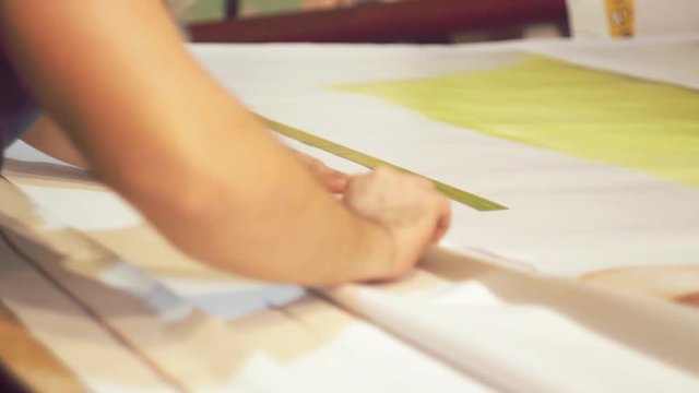 Working day at typography