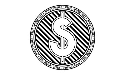 Naklejka premium Dollar currency