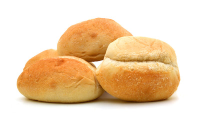 Bread on a white background