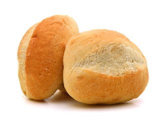 Bread on a white background