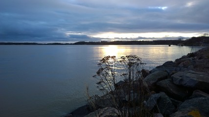 Blue watery Helsinki