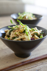 Chicken Peanut Udon Noodles