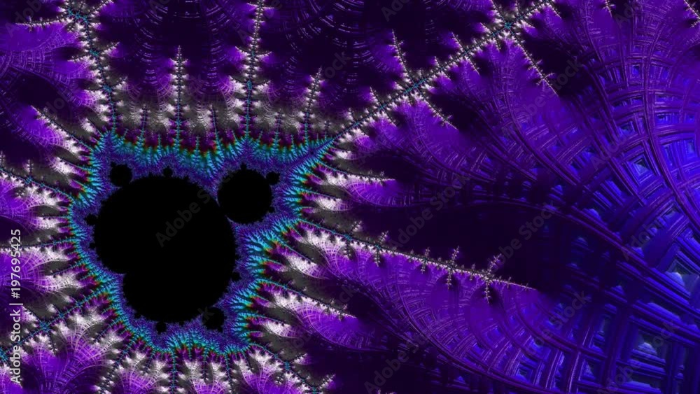 Poster fractal image pc rendering color iteration
