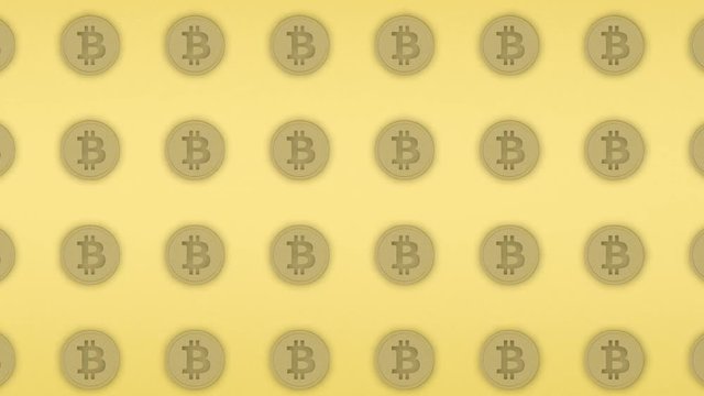 Bitcoins background animation, seamless looping