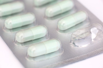 Capsule Supplement close up shot.