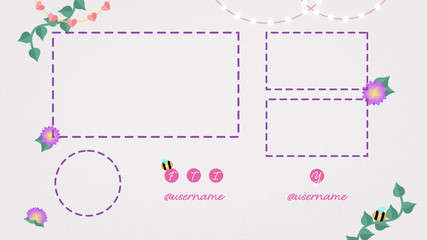 Flowers and Bees Endtag