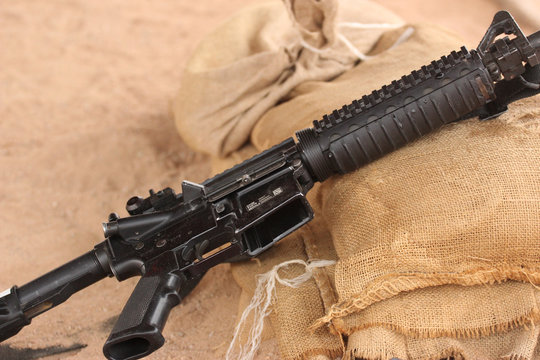 rifle on the range