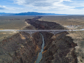 Rio Grande Gorge and Bridge near Taos, New Mexico