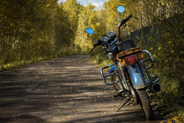 Motorcycle dirt road