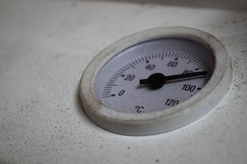 Boiler thermometer gauge