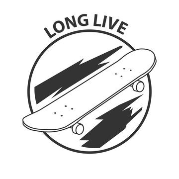 Skateboard Logo Vector Template