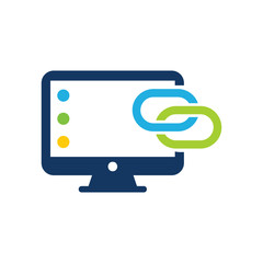 Connect Computer Logo Icon Design