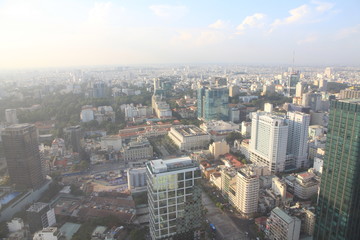 Fototapeta na wymiar Bird’s Eye View of Ho Chi Minh City, Vietnam
