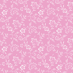 Fototapeta na wymiar Seamless cute floral pattern