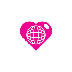 World Love Logo Icon Design