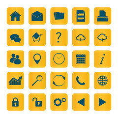 set of 25 vector icons for web