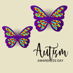 Obraz na płótnie Canvas Autism Awareness Day.