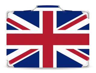 silhouette England soldier on united kingdom flag 
