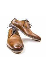 Pair of elegant men's leather shoes