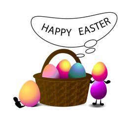 Happy easter vector