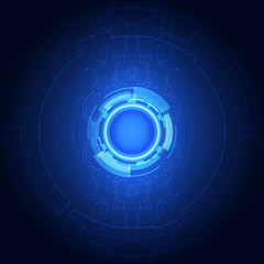 Vector Abstract futuristic high speed, Illustration high digital technology blue color