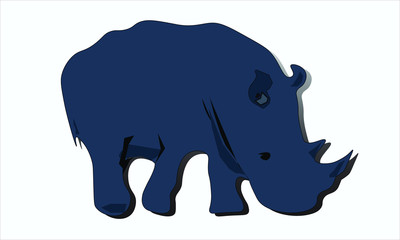 blue rhino walking