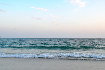 White nature seascape tropical landscape on the beach and Background 