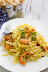 tagliatelles aux crevettes