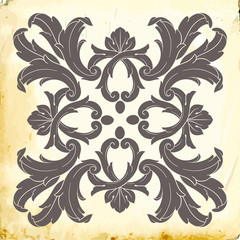 Vector baroque of vintage elements for design. 