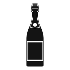 Luxury champagne icon. Simple illustration of luxury champagne vector icon for web