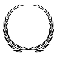 Fototapeta na wymiar Glory wreath icon. Simple illustration of glory wreath vector icon for web