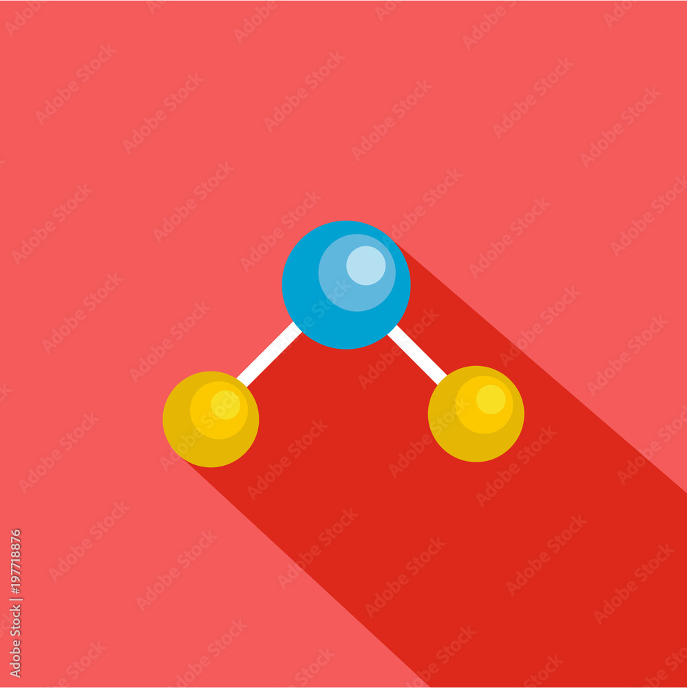 Poster physics lattice icon. flat illustration of physics lattice vector icon for web