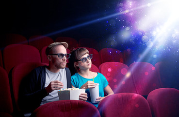 Romantic couple sitting at spectacle