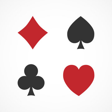 Vector image of a suit of playing cards.