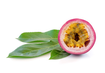 passion fruits isolated on white background