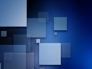 Fototapeta na wymiar Blue Neon glowing techno square