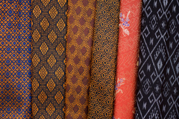 Thailand silk pattern and texture background