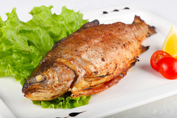 Grilled trout