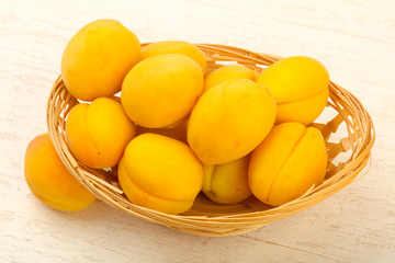 Ripe sweet apricots