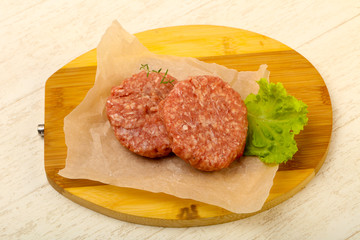 Raw cutlet