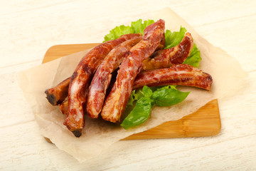 Smoked pork ribs