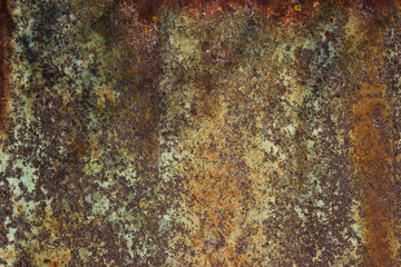Old fence rusty metal. Texture, background..