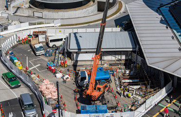 Industrial construction crane 