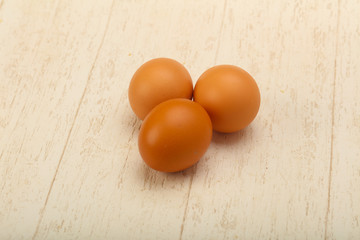 Raw eggs