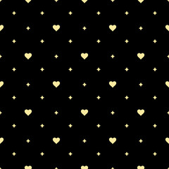 Seamless abstract pattern with hearts. Seamless vector © ELENA