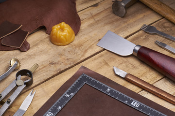 handmade leather tools