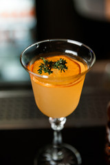 Yellow cocktail