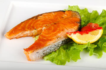 Roasted salmon